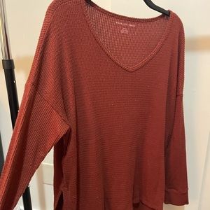 AE Burnt Orange Light Sweater